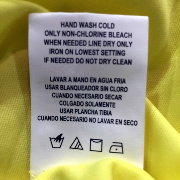 NWT Gianni Bini GB Yellow Lace Dress S Sleeveless High Neck Keyhole Back Overlay - Picture 10 of 11